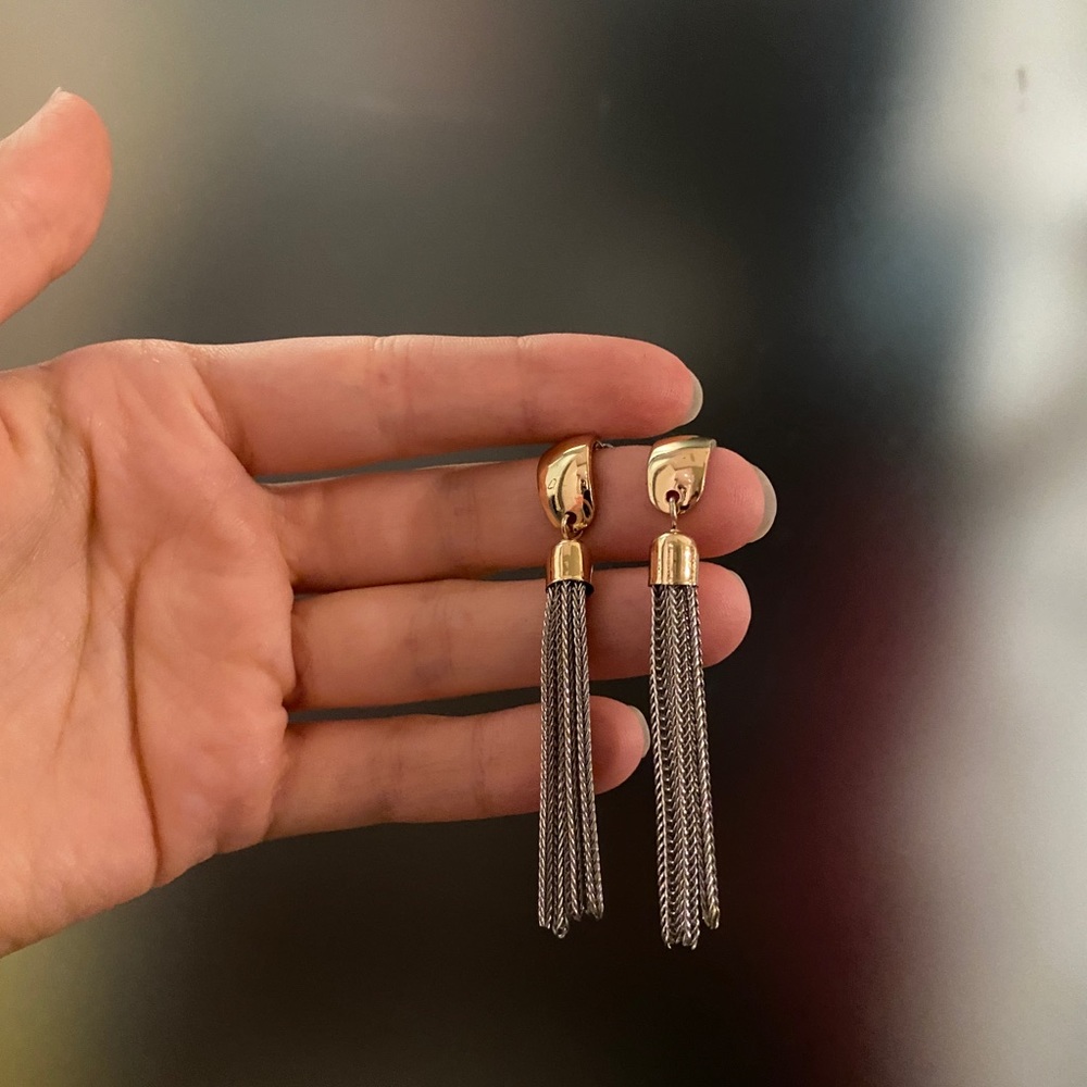Gold & silver earrings